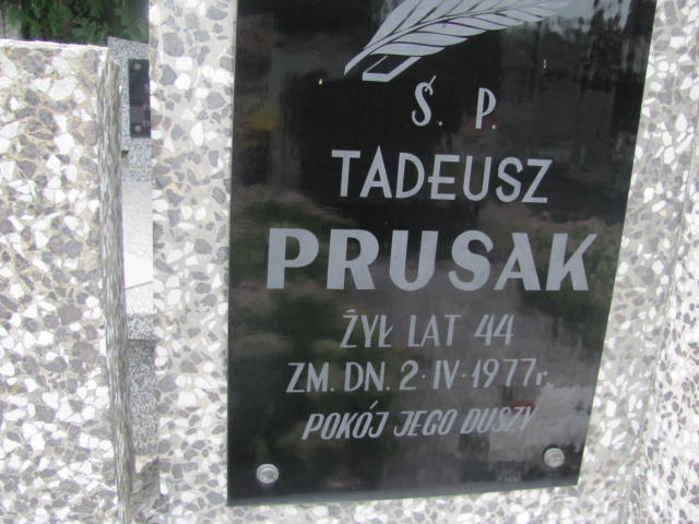 Tadeusz Prusak 1933 Ostrów Mazowiecka - Grobonet - Wyszukiwarka osób pochowanych