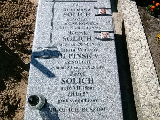 Henryk Solich 1932 Ostrów Mazowiecka - Grobonet - Wyszukiwarka osób pochowanych