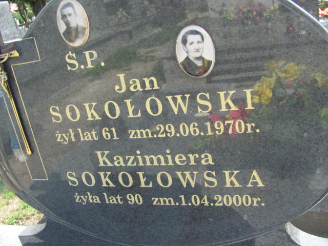 Kazimiera Sokołowska 1909 Ostrów Mazowiecka - Grobonet - Wyszukiwarka osób pochowanych