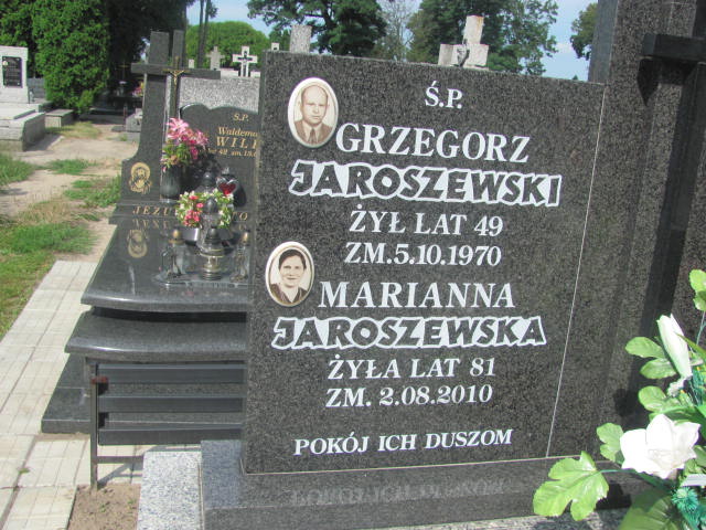 Grzegorz Jaroszewski Ostrów Mazowiecka - Grobonet - Wyszukiwarka osób pochowanych