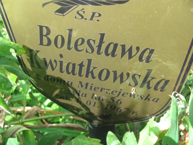 Bolesława Kwiatkowska Ostrów Mazowiecka - Grobonet - Wyszukiwarka osób pochowanych