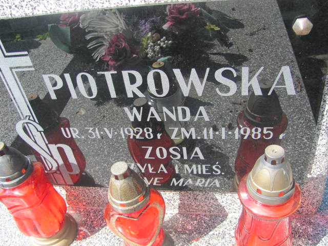 Wanda Piotrowska 1928 Ostrów Mazowiecka - Grobonet - Wyszukiwarka osób pochowanych