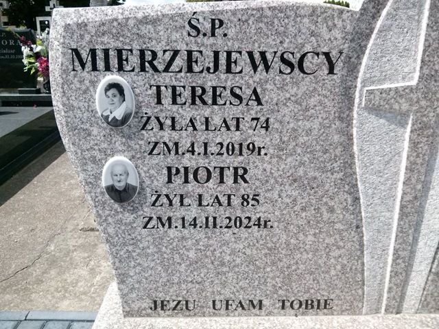 Teresa Mierzejewska 1944 Ostrów Mazowiecka - Grobonet - Wyszukiwarka osób pochowanych