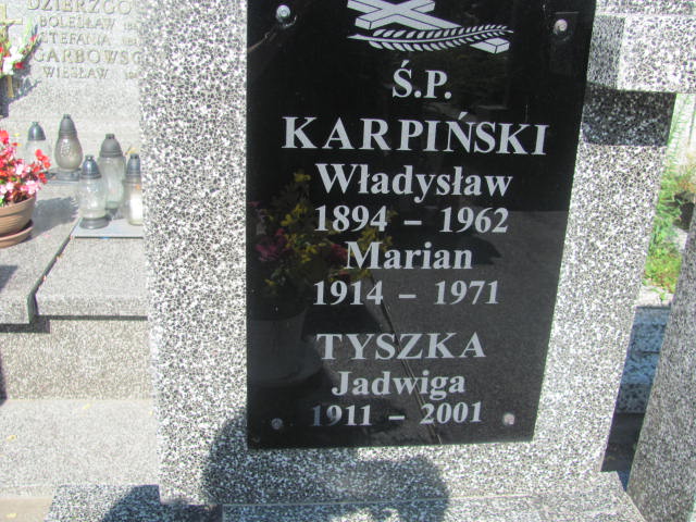 Władysław Karpiński 1894 Ostrów Mazowiecka - Grobonet - Wyszukiwarka osób pochowanych