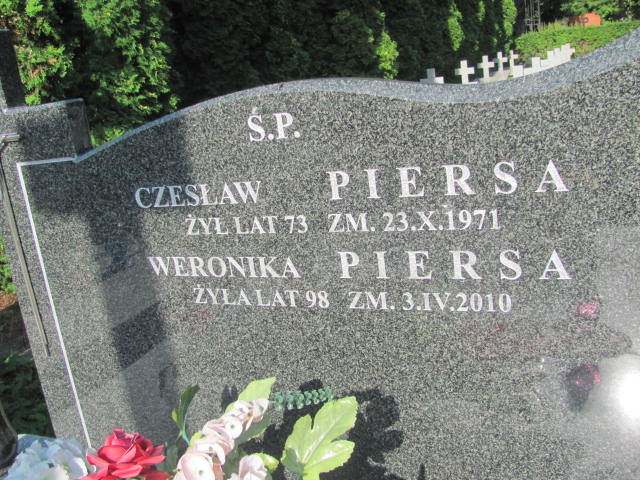 Weronika Piersa 1912 Ostrów Mazowiecka - Grobonet - Wyszukiwarka osób pochowanych