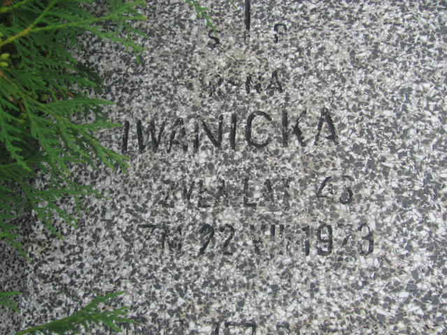 Grób Irena Iwanicka