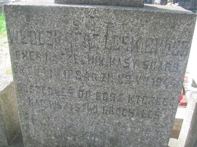 Włodzimierz Leśkiewicz 1884 Ostrów Mazowiecka - Grobonet - Wyszukiwarka osób pochowanych