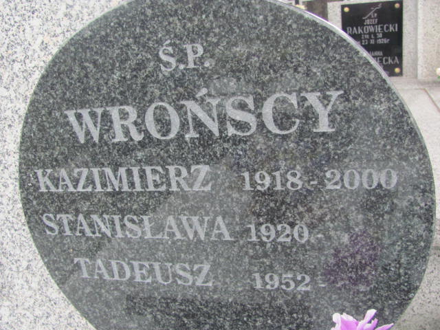  Wrońska Ostrów Mazowiecka - Grobonet - Wyszukiwarka osób pochowanych