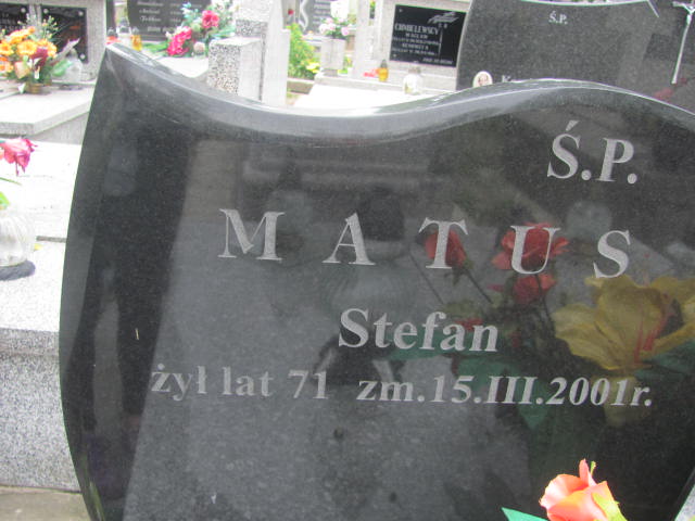Stefan Matus 1930 Ostrów Mazowiecka - Grobonet - Wyszukiwarka osób pochowanych