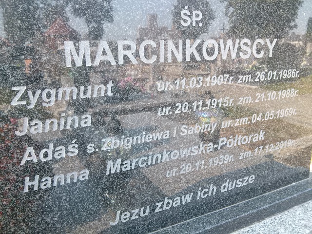 Halina Marcinkowska - Półtorak 1939 Ostrów Mazowiecka - Grobonet - Wyszukiwarka osób pochowanych