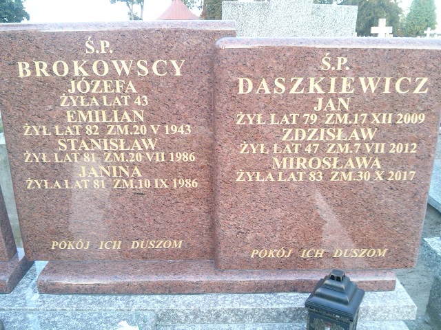 Jan Daszkiewicz 1930 Ostrów Mazowiecka - Grobonet - Wyszukiwarka osób pochowanych