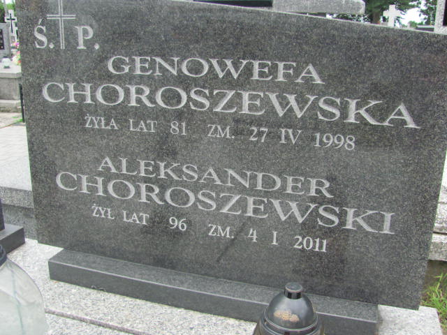 Aleksander Choroszewski 1914 Ostrów Mazowiecka - Grobonet - Wyszukiwarka osób pochowanych