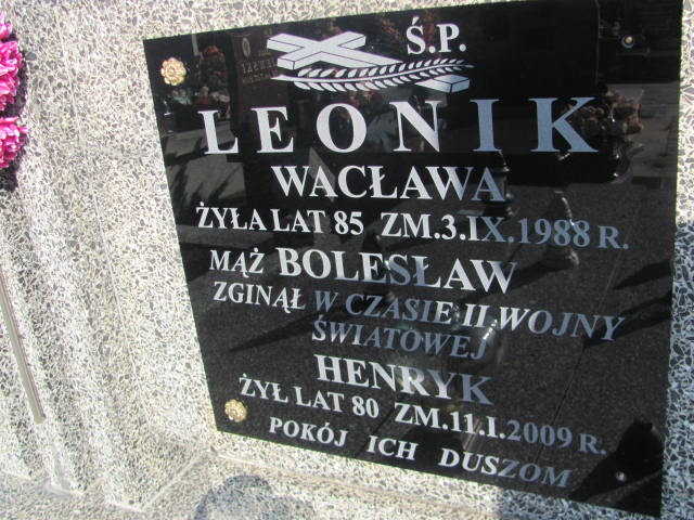 Henryk Leonik Ostrów Mazowiecka - Grobonet - Wyszukiwarka osób pochowanych