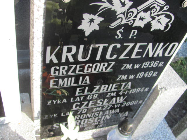 Elżbieta Krutczenko 1924 Ostrów Mazowiecka - Grobonet - Wyszukiwarka osób pochowanych