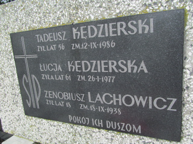 Tadeusz Kędzierski 1930 Ostrów Mazowiecka - Grobonet - Wyszukiwarka osób pochowanych