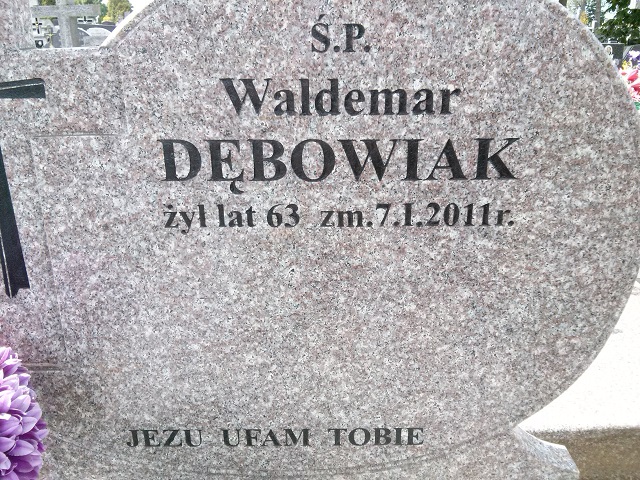 Waldemar Dębowiak 1947 Ostrów Mazowiecka - Grobonet - Wyszukiwarka osób pochowanych