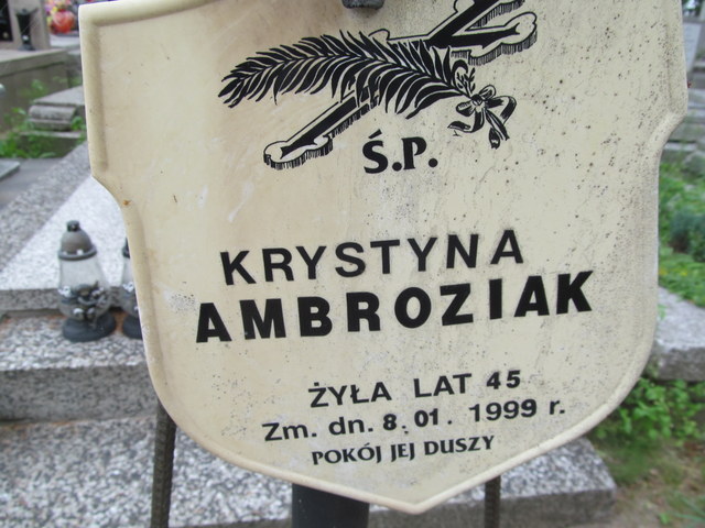 Krystyna Ambroziak 1953 Ostrów Mazowiecka - Grobonet - Wyszukiwarka osób pochowanych