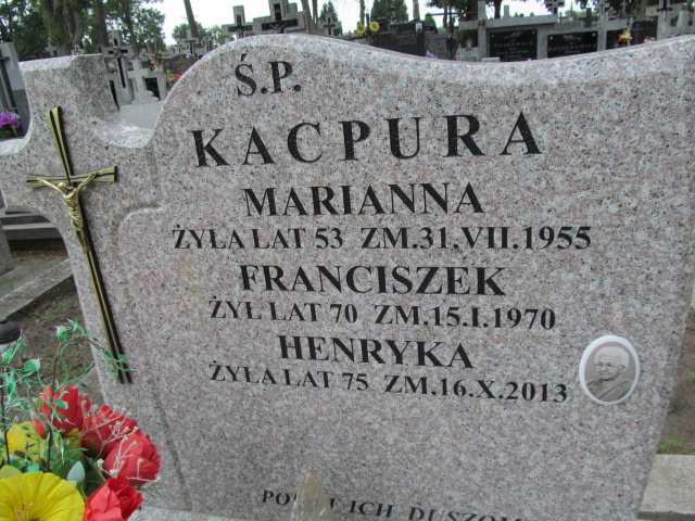 Henryka Kacpura 1938 Ostrów Mazowiecka - Grobonet - Wyszukiwarka osób pochowanych