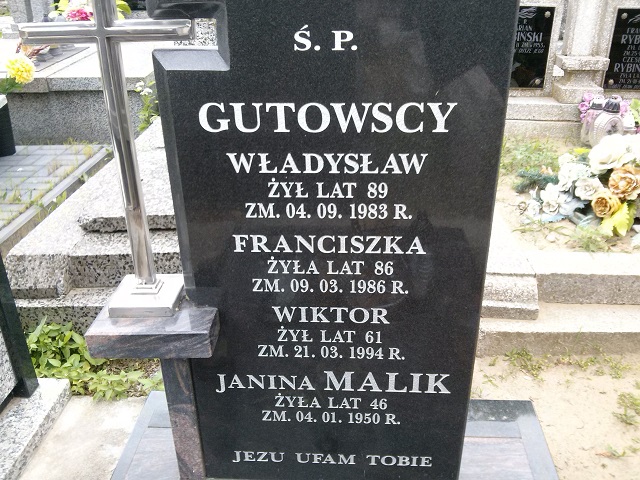 Janina Malik Ostrów Mazowiecka - Grobonet - Wyszukiwarka osób pochowanych