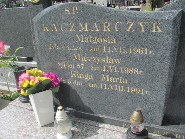 Kinga Maria Kaczmarczyk 1990 Ostrów Mazowiecka - Grobonet - Wyszukiwarka osób pochowanych