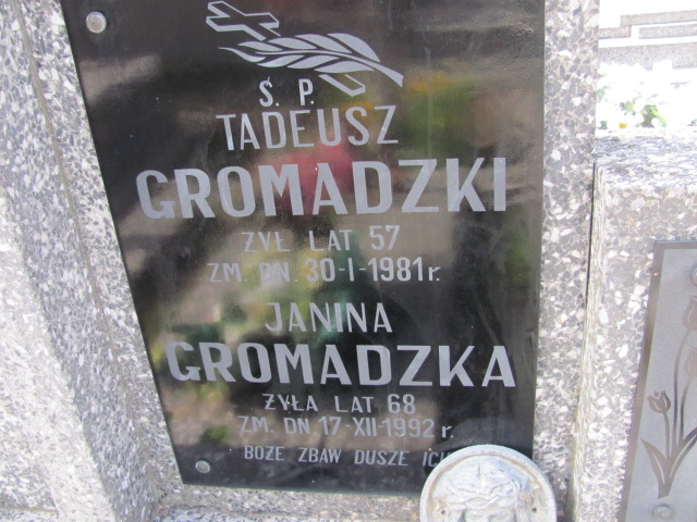 Janina Gromadzka 1924 Ostrów Mazowiecka - Grobonet - Wyszukiwarka osób pochowanych