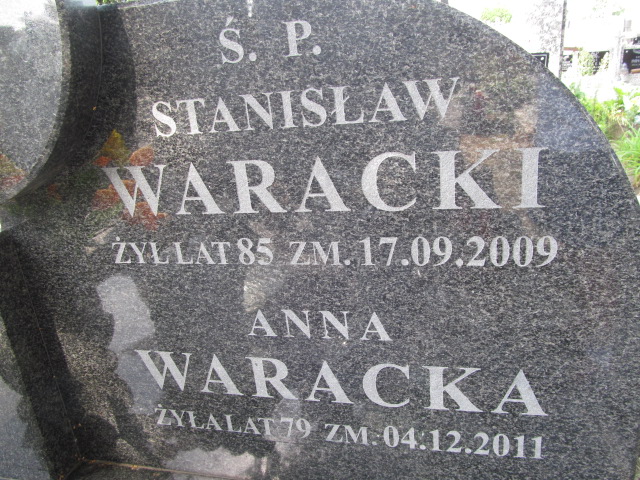 Stanisław Waracki Ostrów Mazowiecka - Grobonet - Wyszukiwarka osób pochowanych