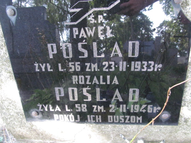 Paweł Poślad Ostrów Mazowiecka - Grobonet - Wyszukiwarka osób pochowanych