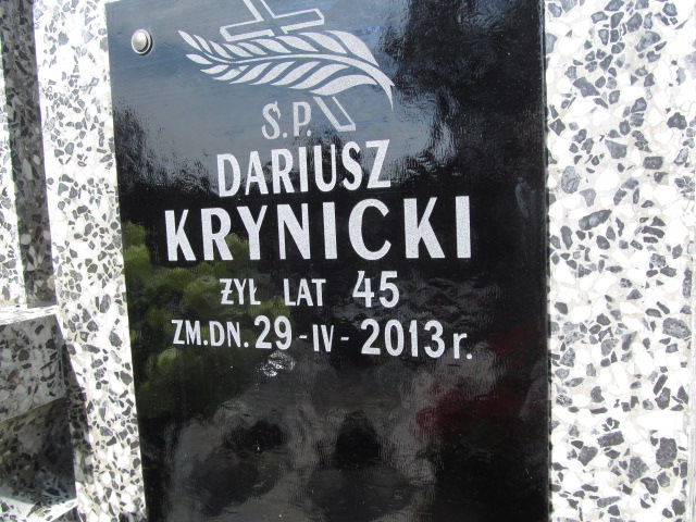 Dariusz Krynicki 1967 Ostrów Mazowiecka - Grobonet - Wyszukiwarka osób pochowanych