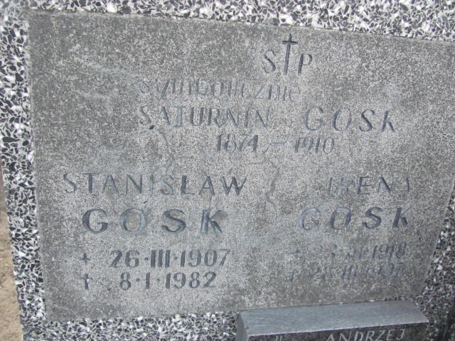Stanisław Gosk 1907 Ostrów Mazowiecka - Grobonet - Wyszukiwarka osób pochowanych
