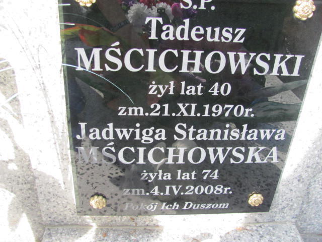 Tadeusz Mścichowski Ostrów Mazowiecka - Grobonet - Wyszukiwarka osób pochowanych