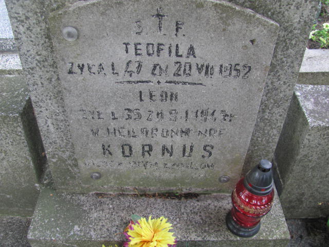 Leon Kornus Ostrów Mazowiecka - Grobonet - Wyszukiwarka osób pochowanych