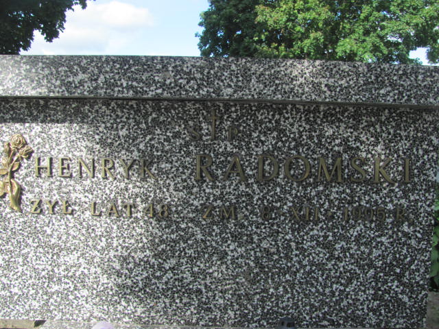 Henryk Radomski 1948 Ostrów Mazowiecka - Grobonet - Wyszukiwarka osób pochowanych