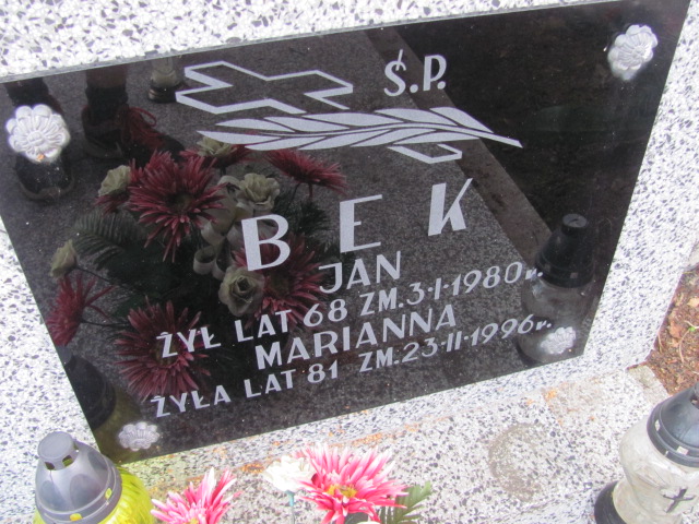 Marianna Bek Ostrów Mazowiecka - Grobonet - Wyszukiwarka osób pochowanych