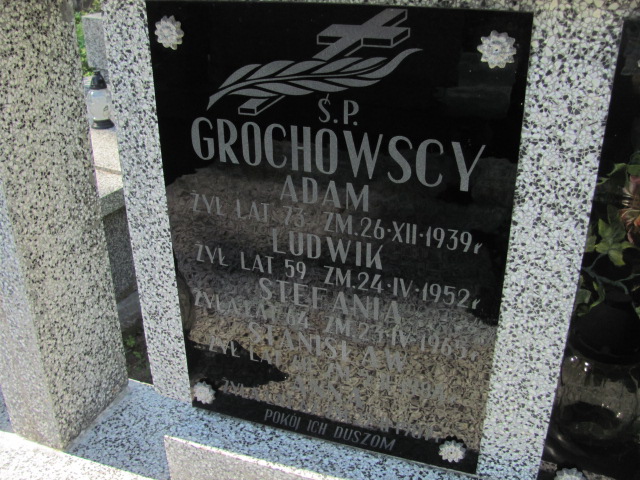 Adam Grochowski 1865 Ostrów Mazowiecka - Grobonet - Wyszukiwarka osób pochowanych