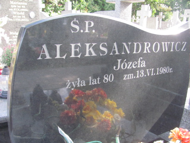 Leokadia Aleksandrowicz Ostrów Mazowiecka - Grobonet - Wyszukiwarka osób pochowanych