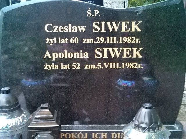 Apolonia Siwek 1930 Ostrów Mazowiecka - Grobonet - Wyszukiwarka osób pochowanych