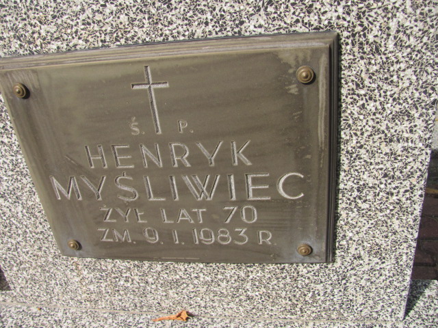 Henryk Myśliwiec 1913 Ostrów Mazowiecka - Grobonet - Wyszukiwarka osób pochowanych