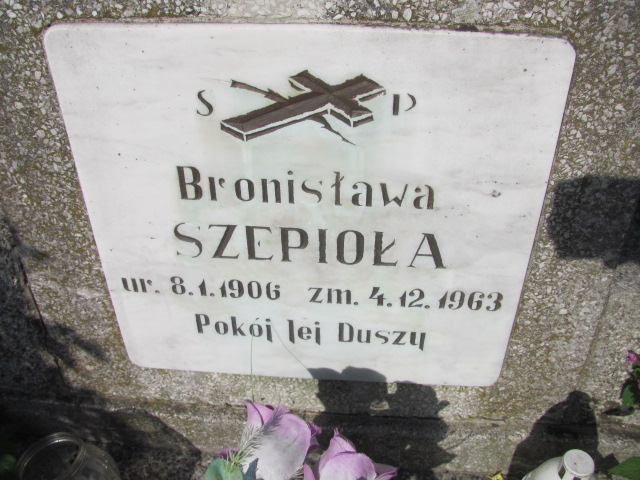 Bronisława Szepioła 1906 Ostrów Mazowiecka - Grobonet - Wyszukiwarka osób pochowanych