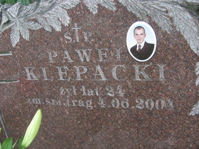 Paweł Klepacki 1980 Ostrów Mazowiecka - Grobonet - Wyszukiwarka osób pochowanych