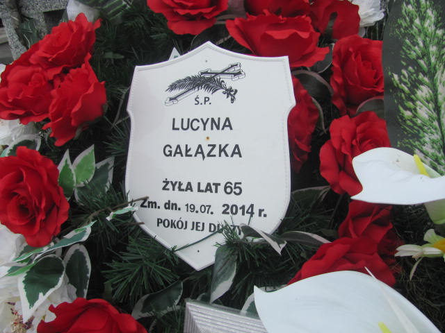 Lucyna Gałązka 1949 Ostrów Mazowiecka - Grobonet - Wyszukiwarka osób pochowanych