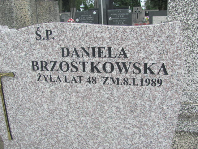 Daniela Brzostkowska 1940 Ostrów Mazowiecka - Grobonet - Wyszukiwarka osób pochowanych