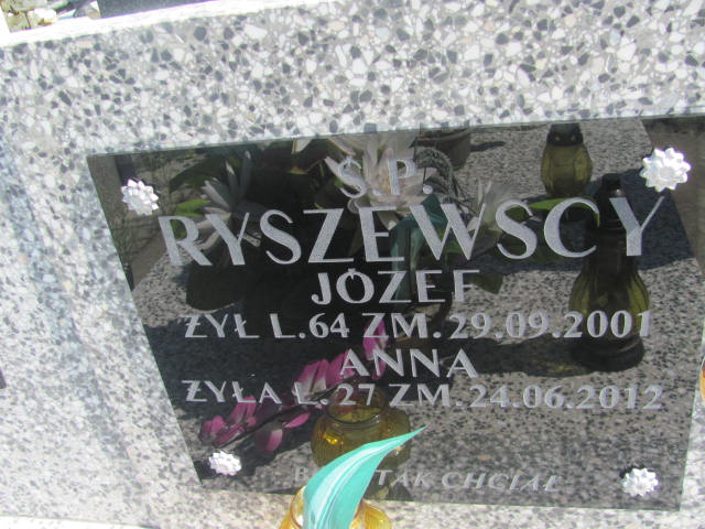 Józef Ryszewski 1937 Ostrów Mazowiecka - Grobonet - Wyszukiwarka osób pochowanych