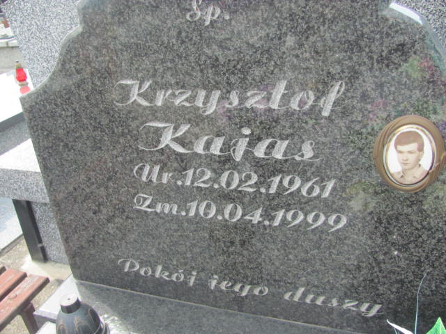 Krzysztof Kajas 1961 Ostrów Mazowiecka - Grobonet - Wyszukiwarka osób pochowanych