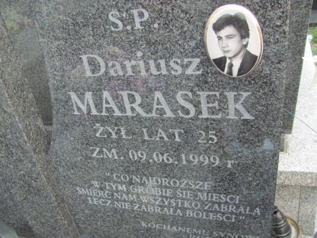 Dariusz Marasek 1974 Ostrów Mazowiecka - Grobonet - Wyszukiwarka osób pochowanych
