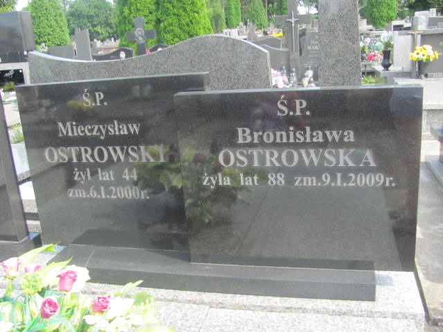 Bronisława Ostrowska 1920 Ostrów Mazowiecka - Grobonet - Wyszukiwarka osób pochowanych