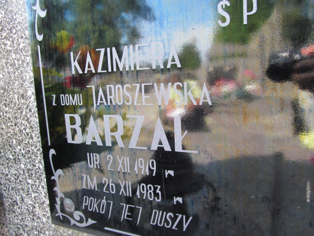 Kazimiera Barzał 1919 Ostrów Mazowiecka - Grobonet - Wyszukiwarka osób pochowanych