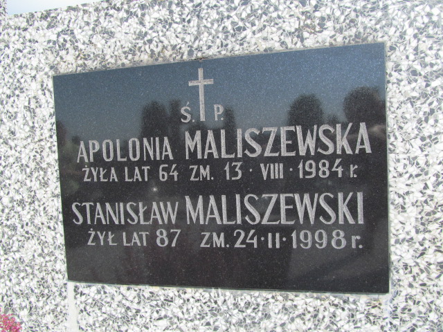 Apolonia Maliszewska 1919 Ostrów Mazowiecka - Grobonet - Wyszukiwarka osób pochowanych