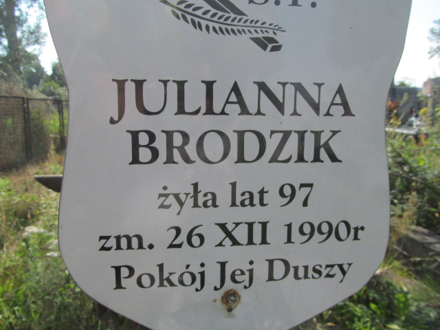 Julianna Brodzik 1893 Ostrów Mazowiecka - Grobonet - Wyszukiwarka osób pochowanych