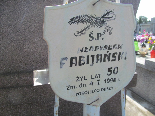 Władysław Fabijański Ostrów Mazowiecka - Grobonet - Wyszukiwarka osób pochowanych