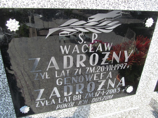 Eugeniusz Zadrożny 1948 Ostrów Mazowiecka - Grobonet - Wyszukiwarka osób pochowanych